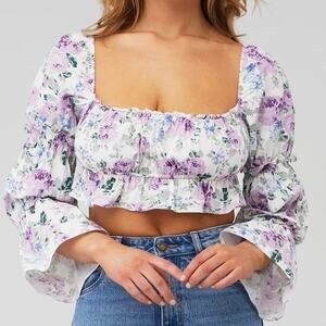 Rays for Days Tanya Top In Ditsy Floral